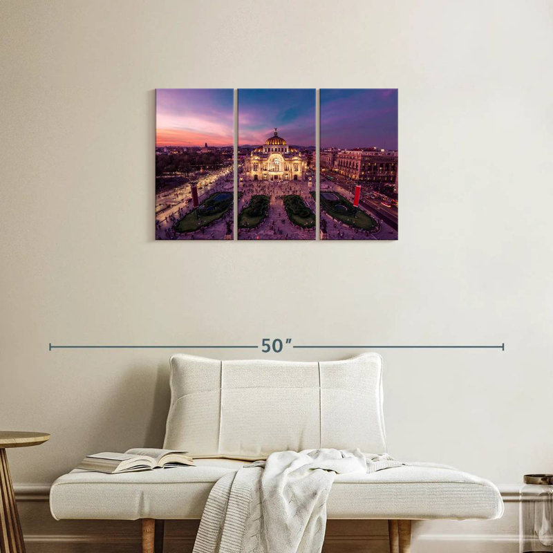 Palacio de Bellas Artes sombre, H 20 po x l 33 po