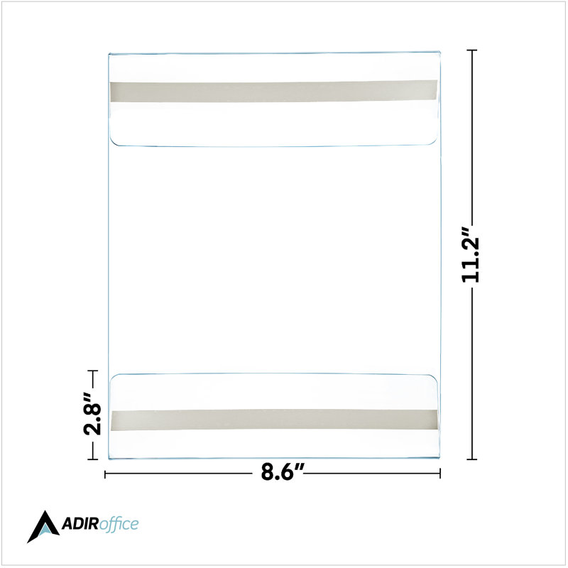 Clear Wall Mount 8.5x11 Acrylic Sign Holder Set