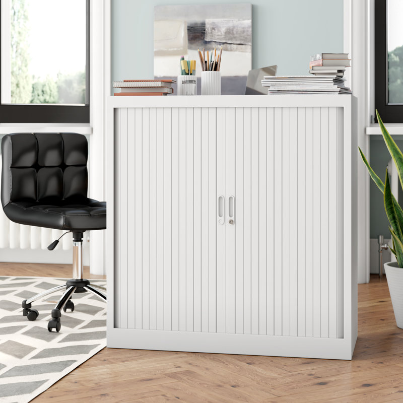 2 -Door 2 -Shelf, Grey