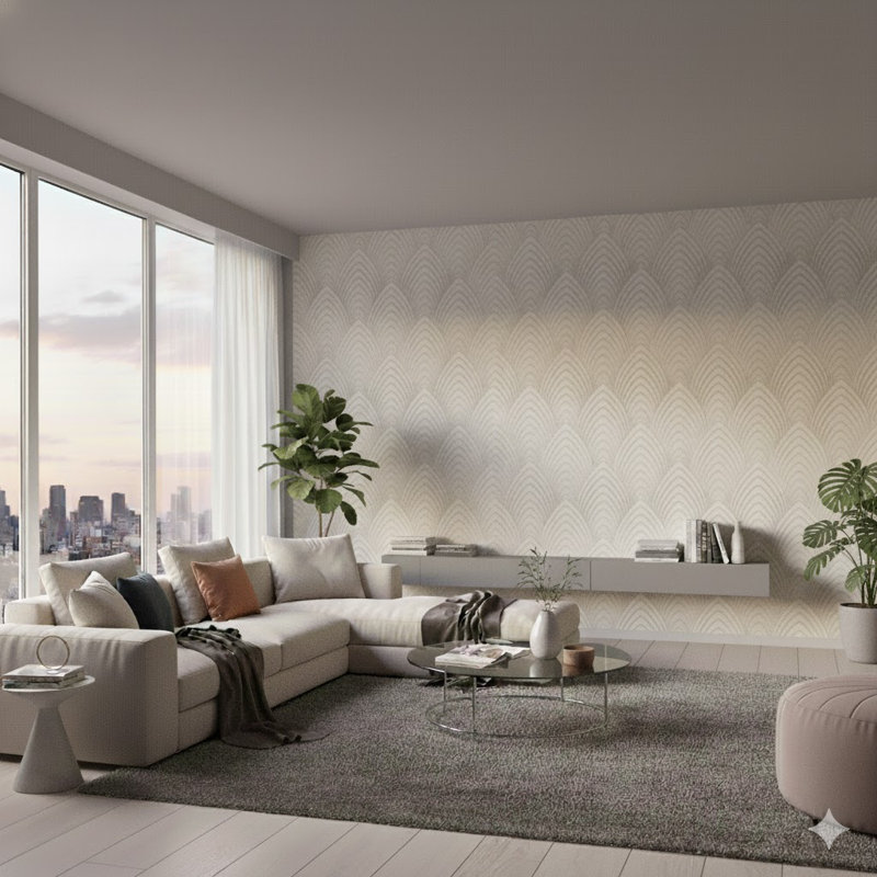Utopia Collection Arch Array Wallpaper Roll, Cream