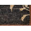 Tapis abstrait noir 3 x 5