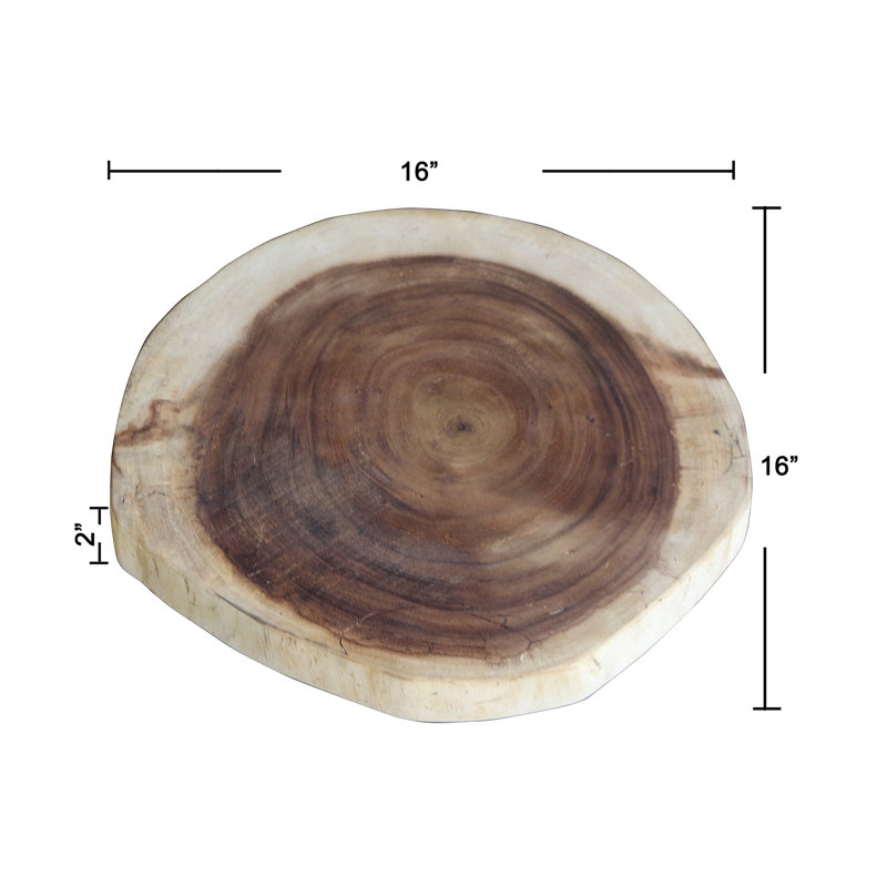 Dalle ronde en bois de suar