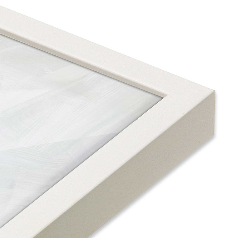 «Gentle Tides and Sky I», reproduction sur toile, H 17,5 po x l 17,5 po, Cadre photo blanc
