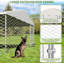 Niche pour chien à l'extérieur de 10 x 10 pi avec bols rotatifs