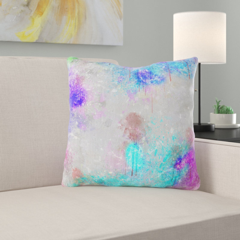 Reversible Throw Pillow, Indoor, Microsuede