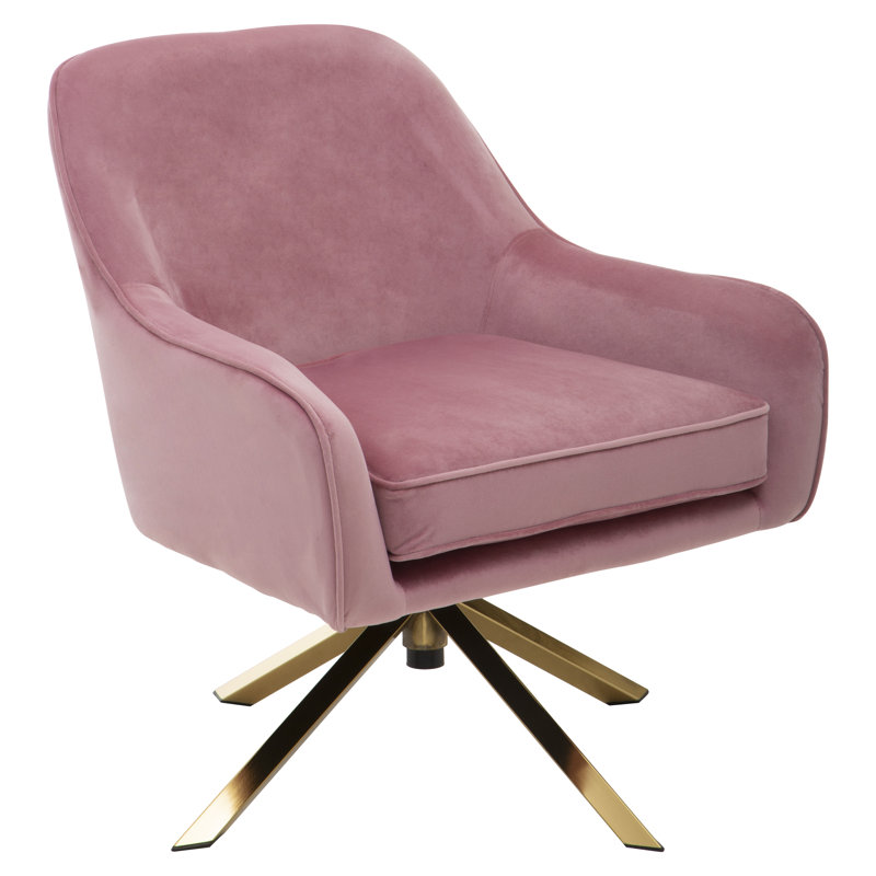 Avery Velvet Chair, Pink