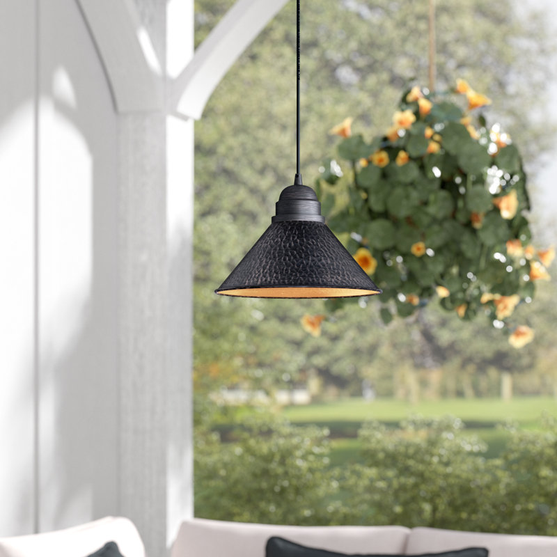 Witte Outdoor Pendant, Aged Iron