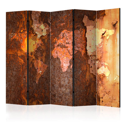 Bueno 225cm W x 172cm H 5 - Panel Solid Wood Folding Room Divider