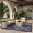 Adianey Red Barrel Studio Easy Care Trellis Navy Blue Indoor/Outdoor Area Rug-513935152