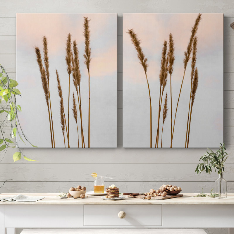 Sunset Pond I - ensemble de 2 reproductions de photos, H 12 po x l 16 po x P 1 po, Toile tendue, Pas de tapis