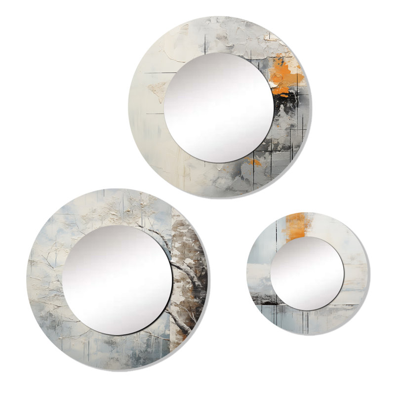 Devvon Metal Round Mirror