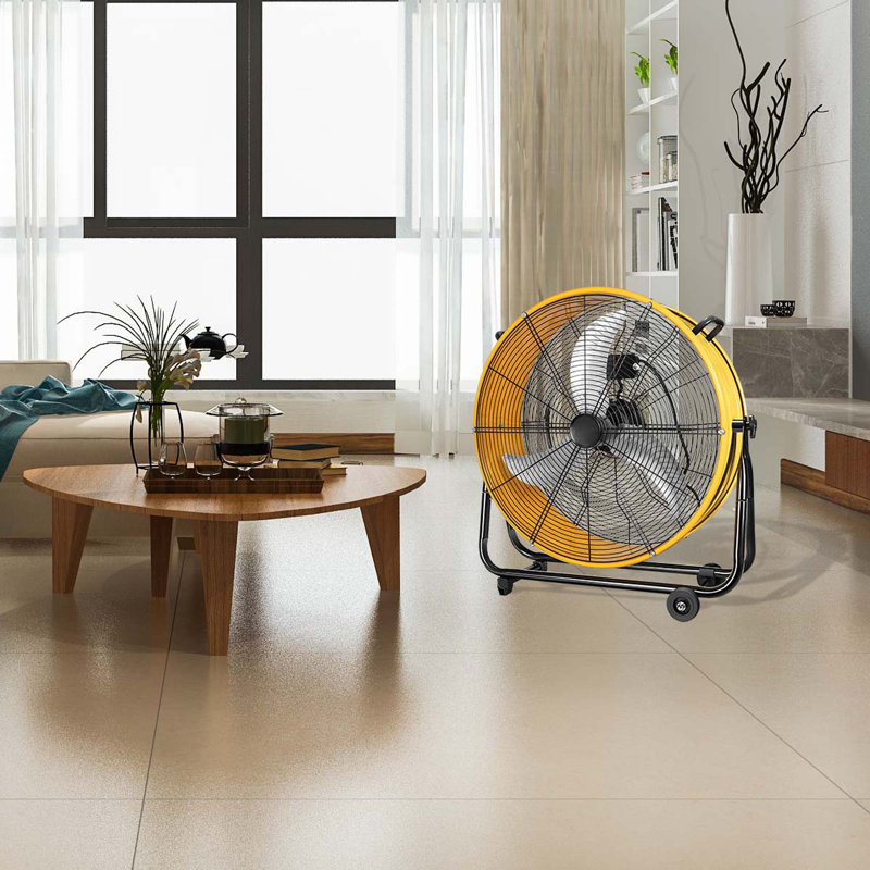 3 Speed Heavy Duty Metal Industrial Drum Fan, Air Circulation