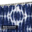 Rideau de douche bleu à motif abstrait bleu indigo avec 12 crochets-1433486604