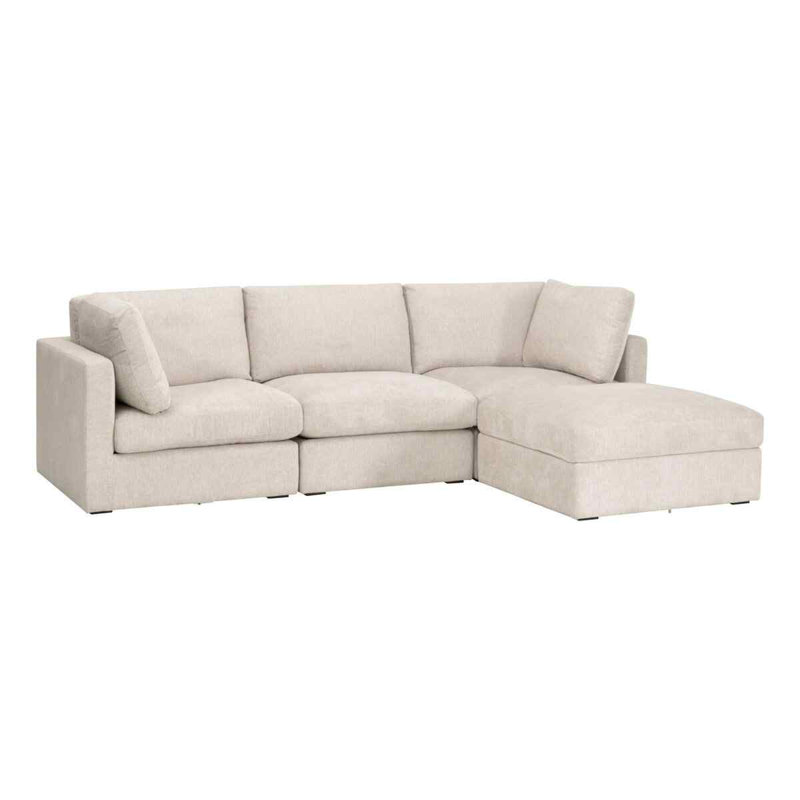 Repose-pieds modulaire en tissu Daley