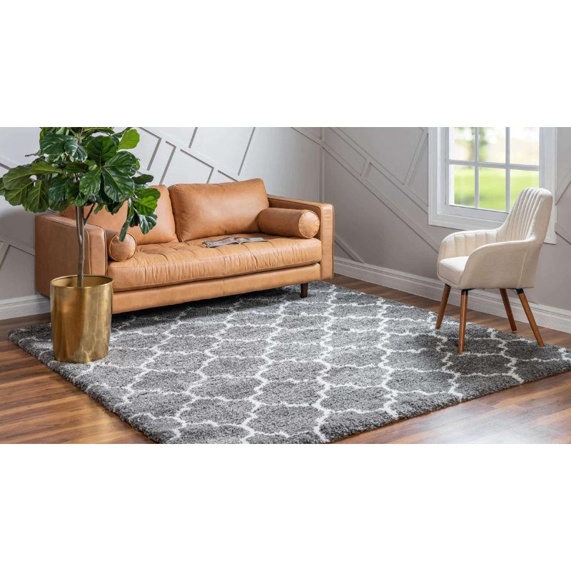 Abdirizak Geometric Indoor Rug, Square 8'