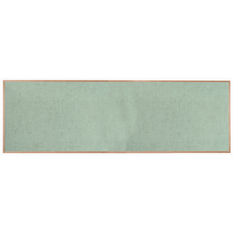 Burlap Wall Vinyl Bulletin Board, 48" x 144", Green