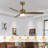 Glio 52 in. Gold Downrod Mount Standard Ceiling Fan with Integrated LED DC Motor-1085669865-1085669870