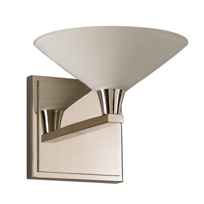 Galvaston 1 LT Polished Nickel Bath Wall Sconce Kalco