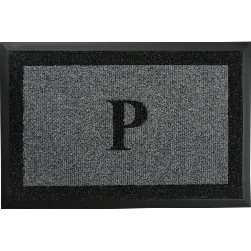 Tapis d'extérieur antidérapant Asai, Gris, P, l 24 po x L 36 po