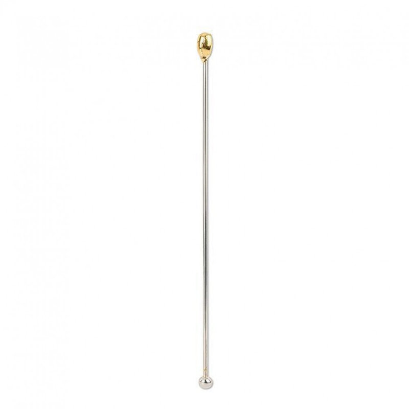 Ensemble de 12 bâtonnets ovales dorés, Argent argent