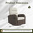 Oversized Wicker Outdoor Swivel Glider Recliner Chair with Cushions-860969932