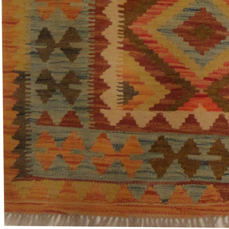 Tapis olive / brun One-of-a-Kind