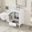 Meuble-lavabo de 20 po - Armoire blanche avec lavabo, support de rangement et surface de lavabo à surface spacieuse