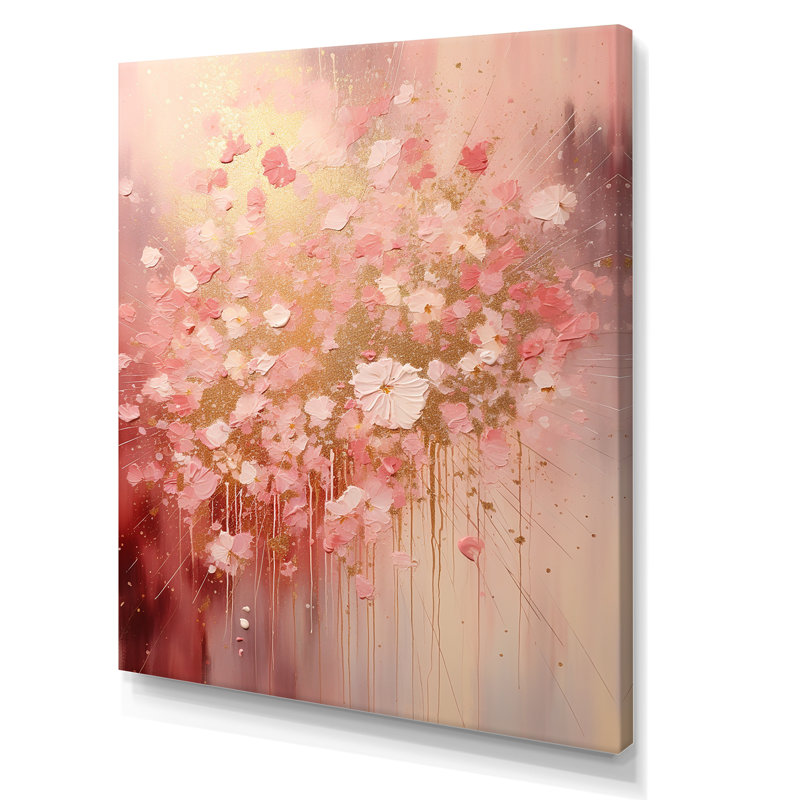 Festival of Pink Fireworks, reproduction d'art sur toile, Toile tendue, H 40 po x l 30 po