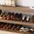 47.24" MDF Wood Shoe Bench, 2-Tier Wooden Entryway Bench, Modern Shoe Rack-801031495