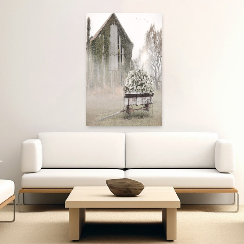 Art contemporain de paysage champêtre, H 40 po x l 60 po