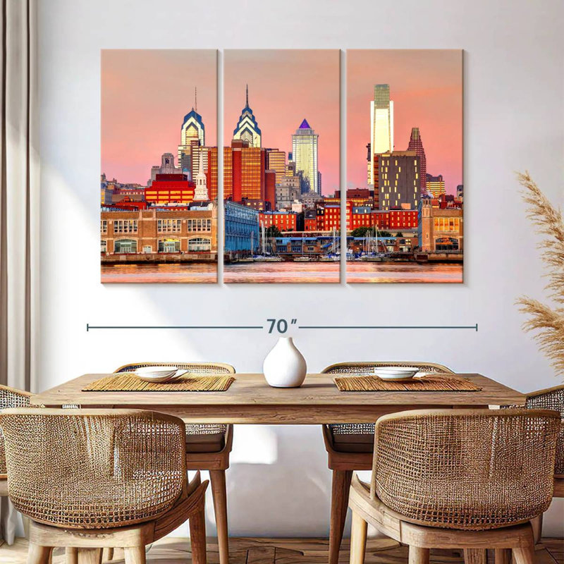 Horizon de Philadelphie, H 42 po x l 65 po