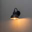 Luminaire de grange d'extérieur bleu marine avec abat-jour en verre transparent