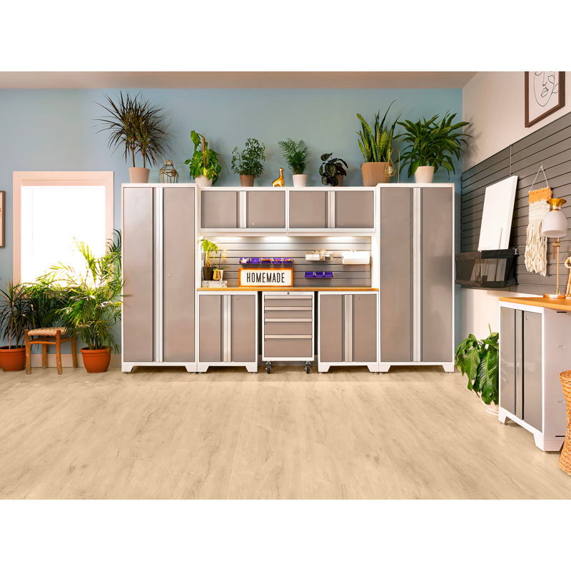 Stone Composite 8.85" W x 46" L x 9.5mm Luxury Vinyl Plank, White Oak