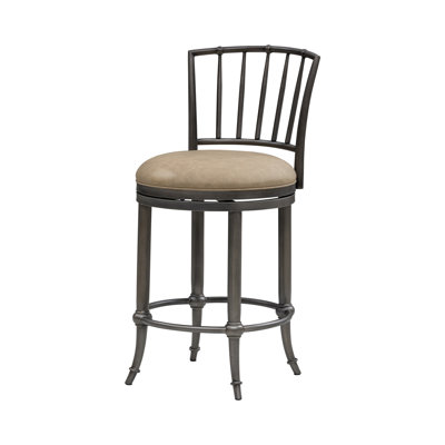 Tabouret de bar pivotant à hauteur de comptoir Vince