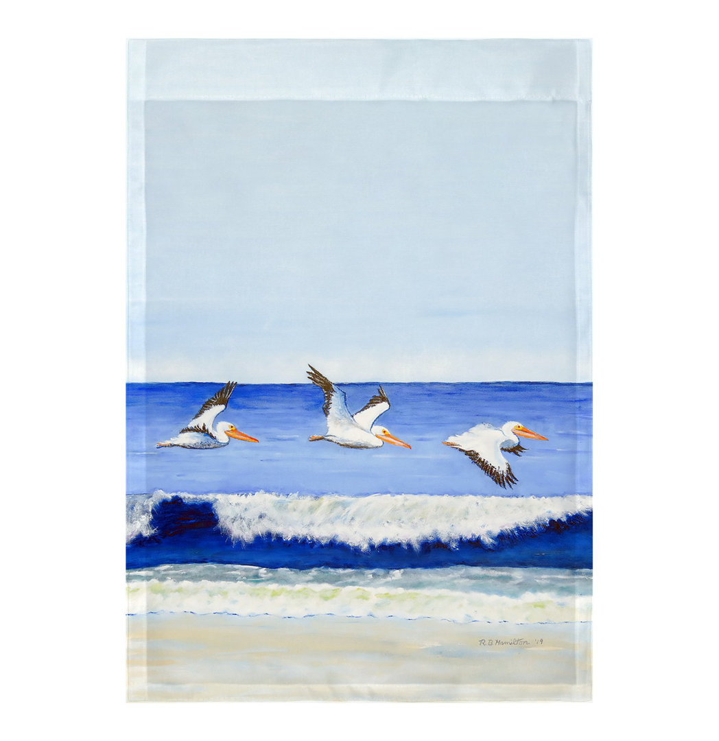 RuckeR Skimming the Surf 2-Sided Garden Flag Highland Dunes 