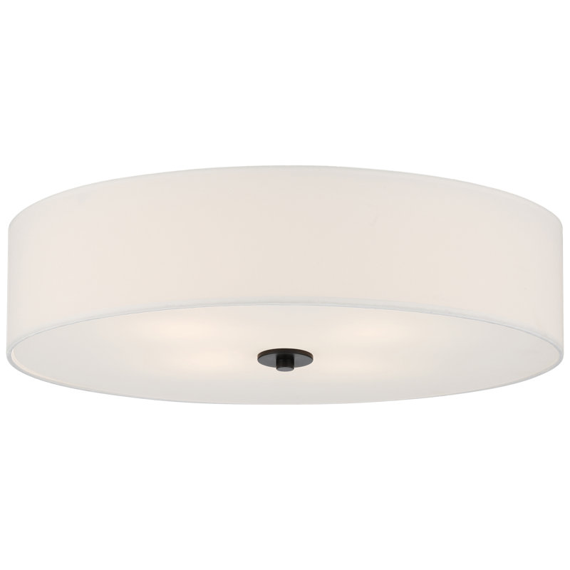 Plafonnier encastré Laylanna, Matte Black, H 5,5 po x l 24 po x P 24 po