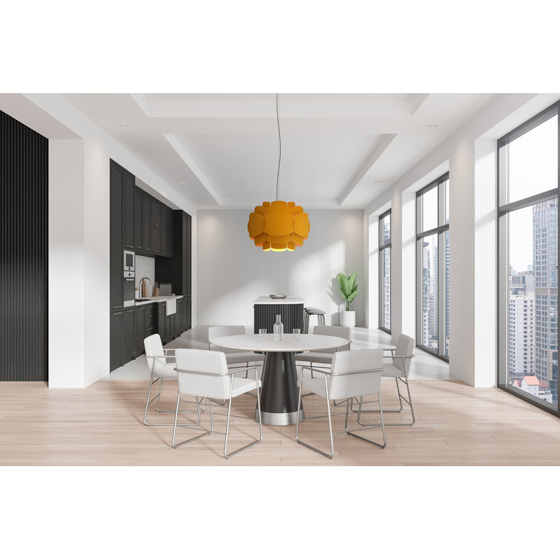 Luminaire suspendu 1 lumière Bella, Ocre