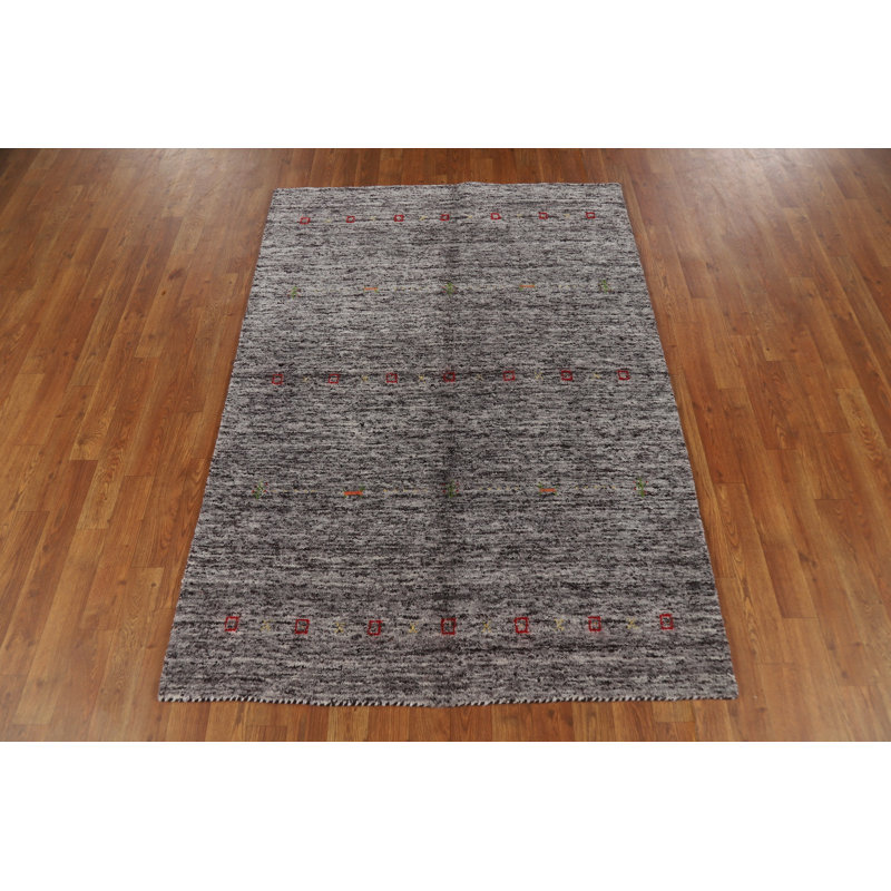 Handmade Gabbeh Style Indian Rug 4x6