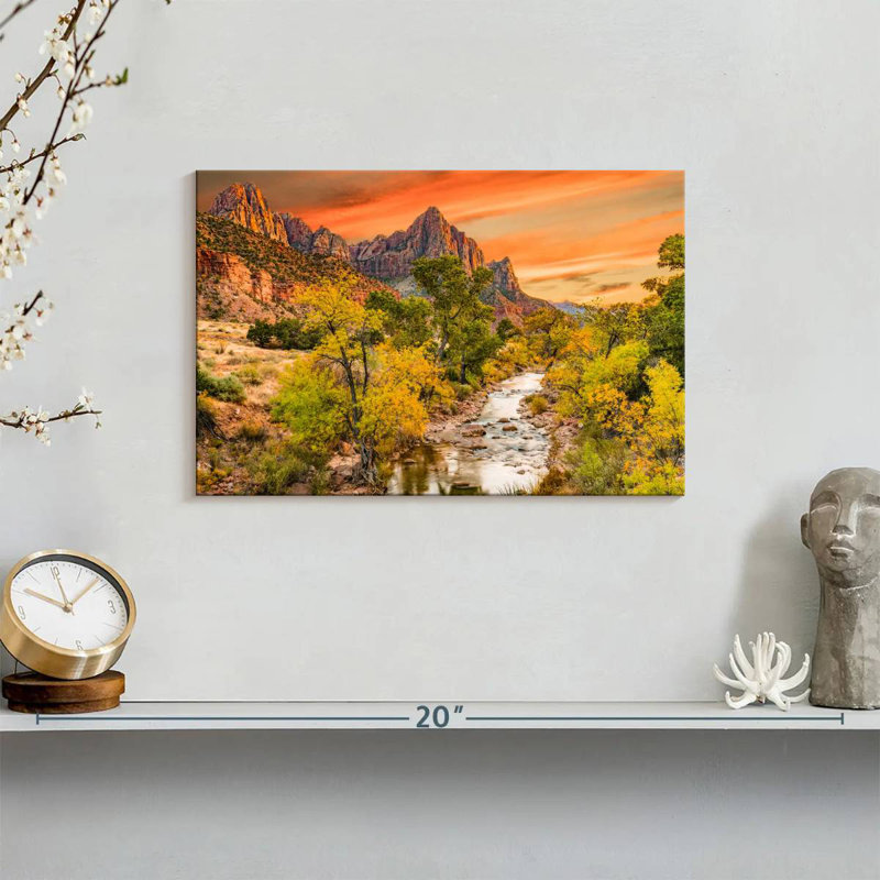 Alvord Autumn At Watchman Point, 8" H x 12" W