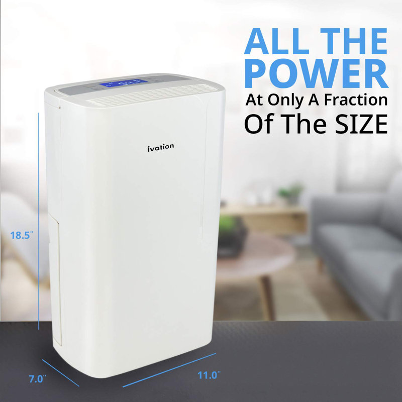 Ivation 14.7 Pints Console Dehumidifier for Rooms up to 320 Cubic Feet