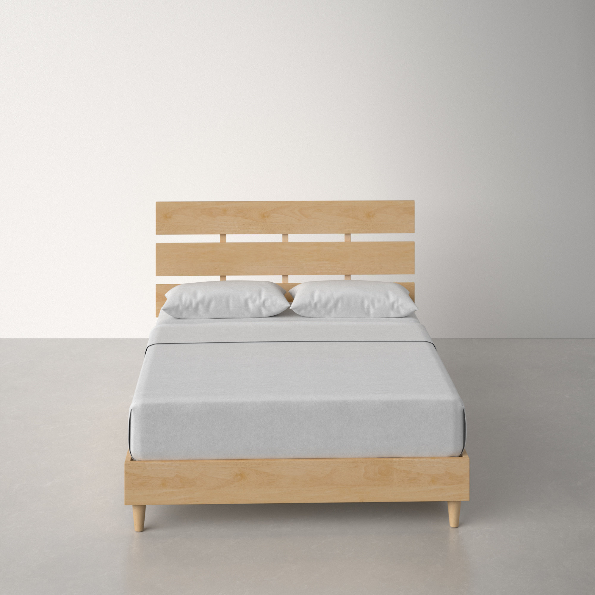 AllModern Kyler Queen Solid Wood Low Profile Platform Bed & Reviews |  Wayfair