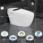 Smart Toilet With Heated Seat And Night Light,Auto Open Close Lid/Seat,ADA