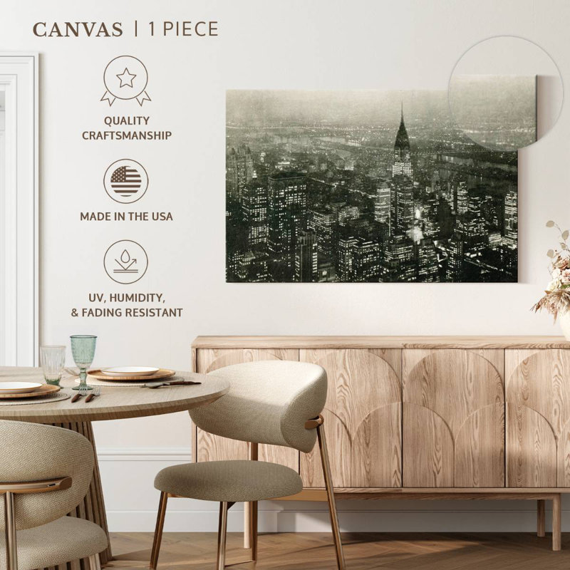 Nicci Stunning Manhattan At Night, 34" H x 51" W