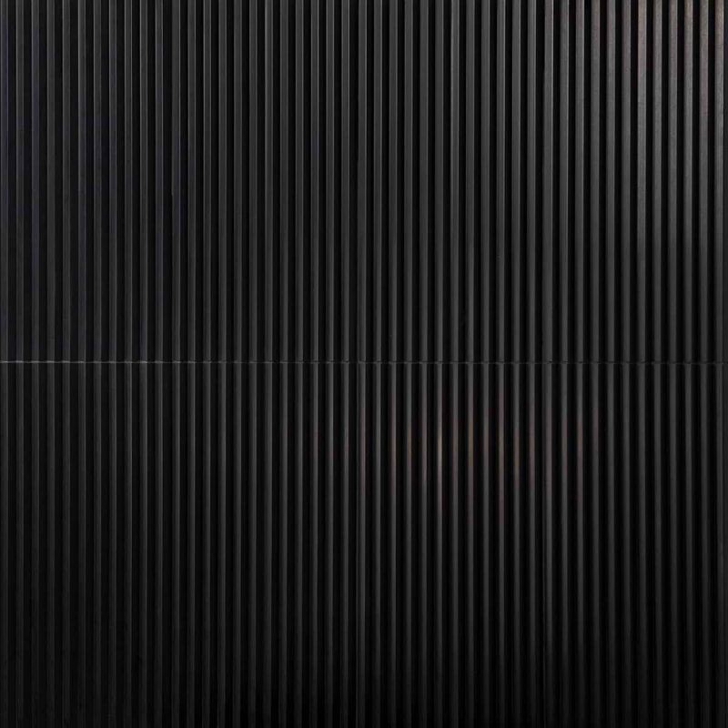 Stonework Black Jade 12x24 Marble Tile, Peak 3D Satin
