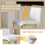 Tabouret de comptoir rembourré Antigone de 25 po avec structure en métal-771536680-771536685