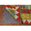 Tapis réversible en laine Kilim 7 x 7