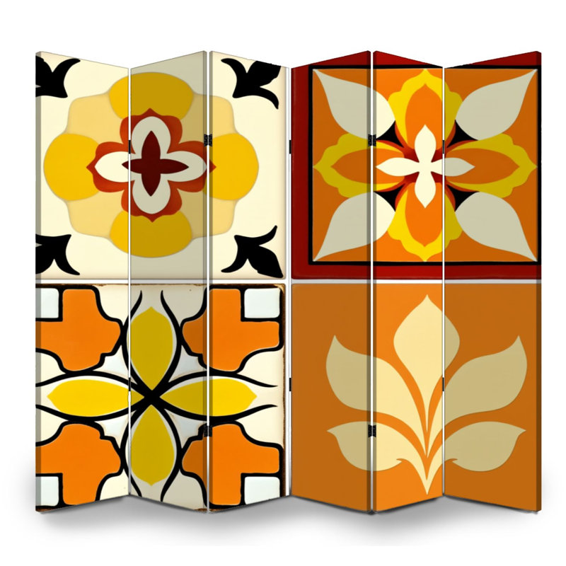 Paravent mexicain 6 panneaux paravent Royal Floral