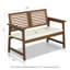 Banc de jardin en bois Estherville Meranti