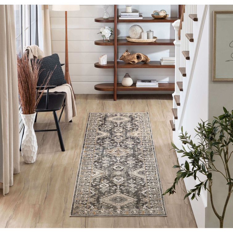 Tapis anthracite en polyester Windermere Karastan
