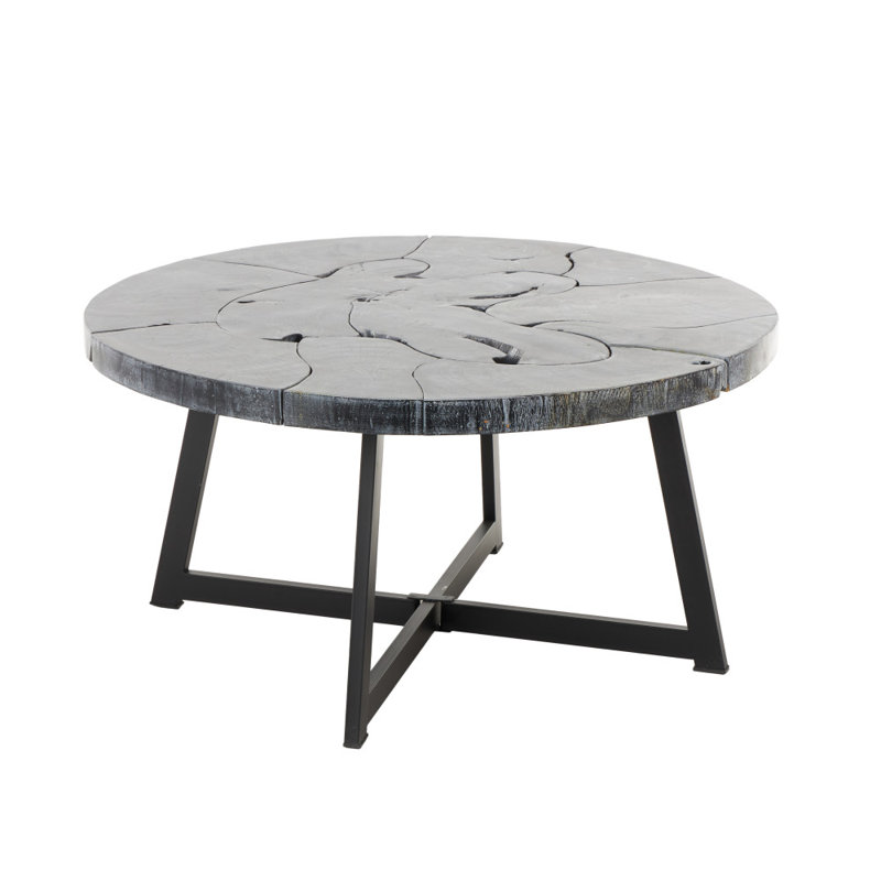 Solid Wood Top Coffee Table